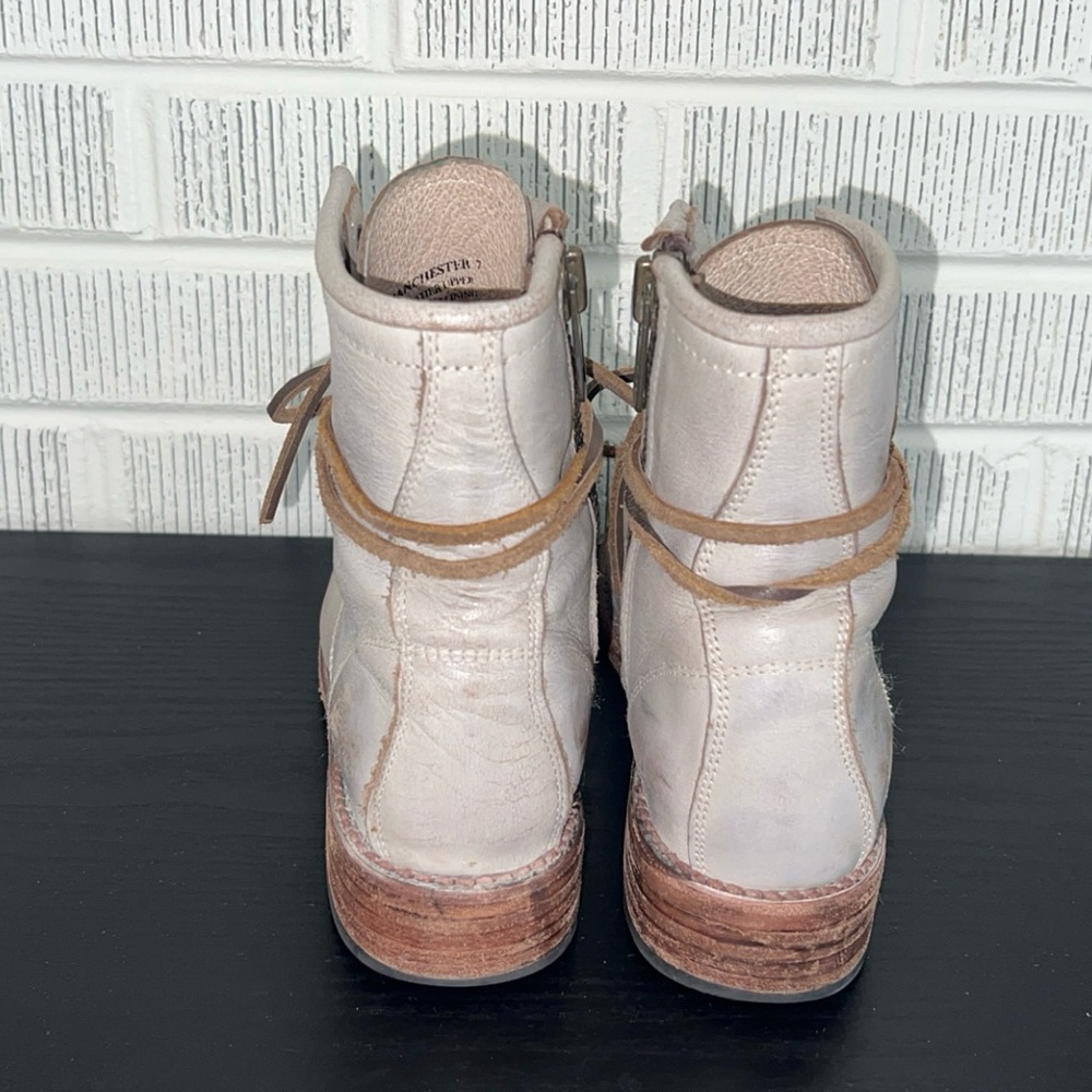 FREEBIRD Manchester Cream Combat Boot - Picture 7 of 9